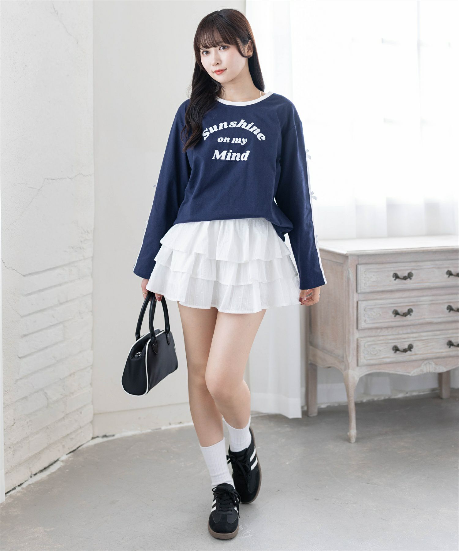 162cm/ホワイト着用