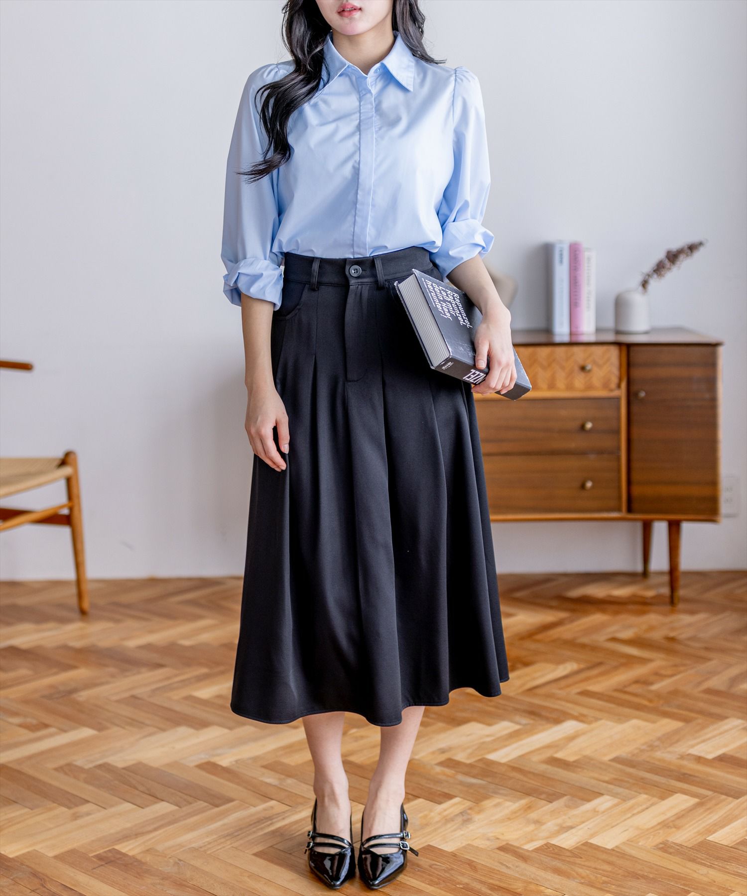 CLEAR BASIC≪新作≫タックスカート[CL9662] | レディースファッション