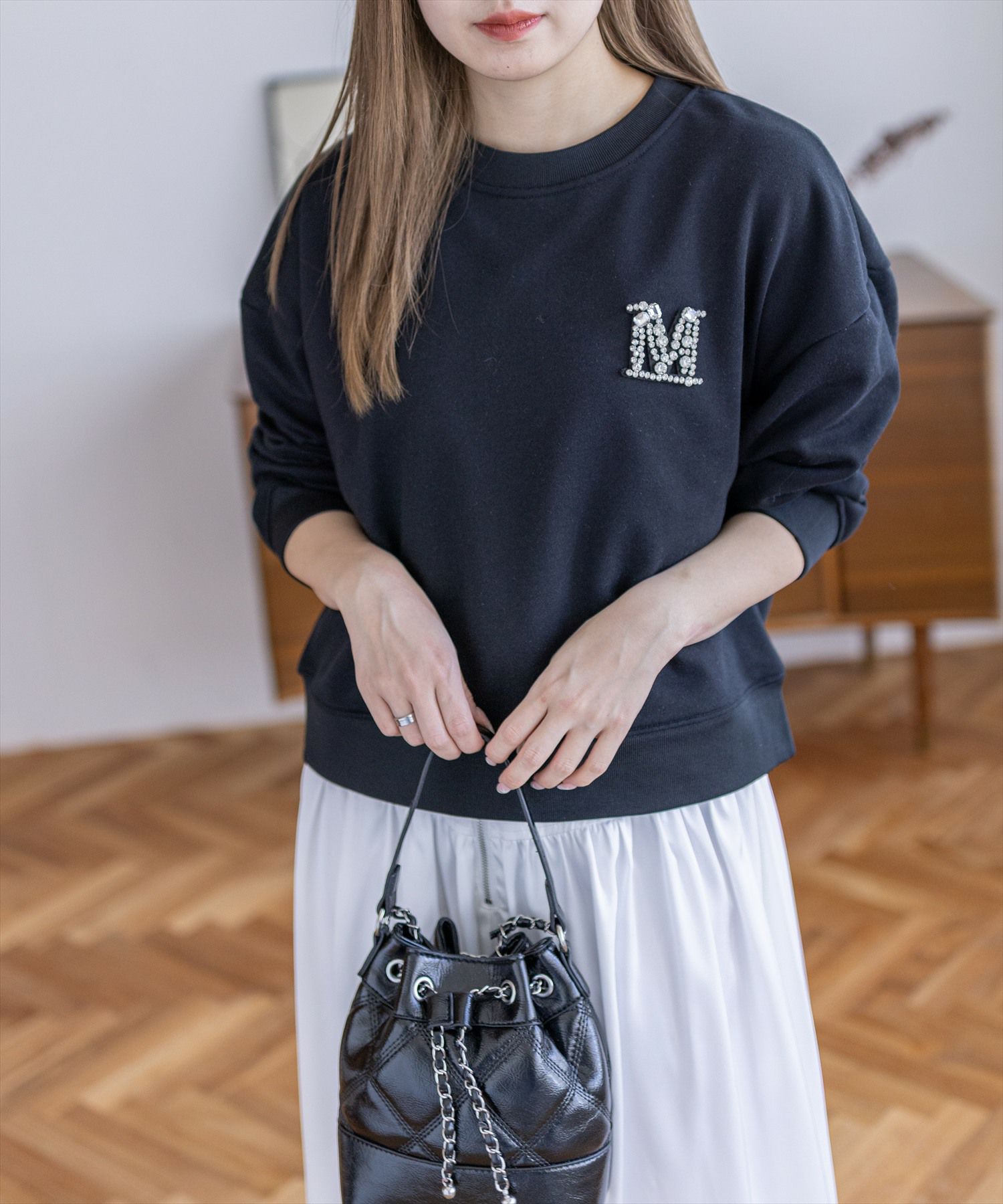 clear≪新作≫ビジューロゴ付きスウェット[CL9628] | レディース