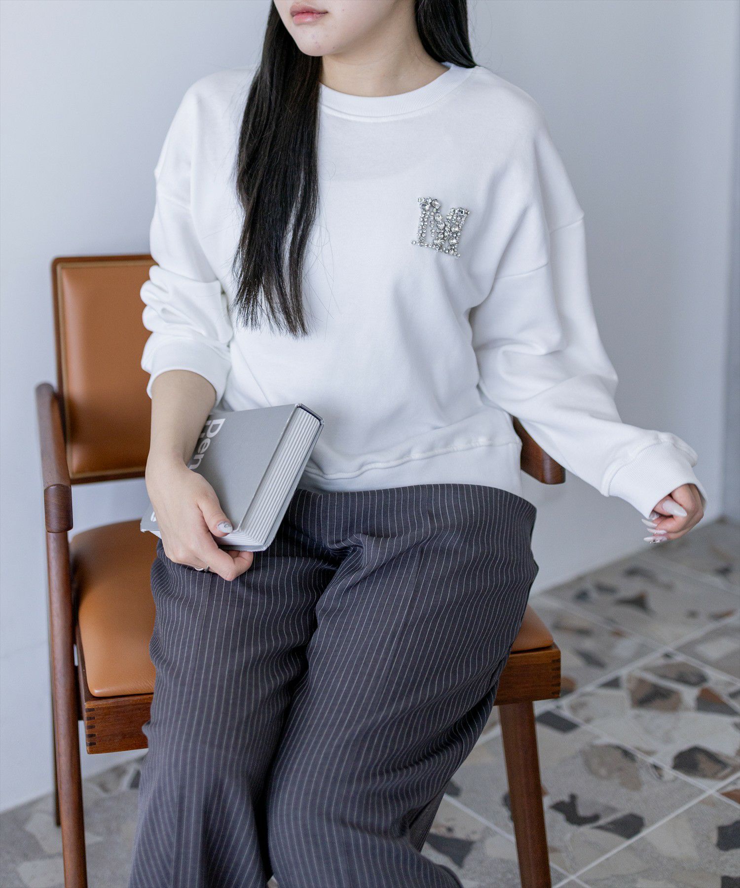 clear≪新作≫ビジューロゴ付きスウェット[CL9628] | レディース