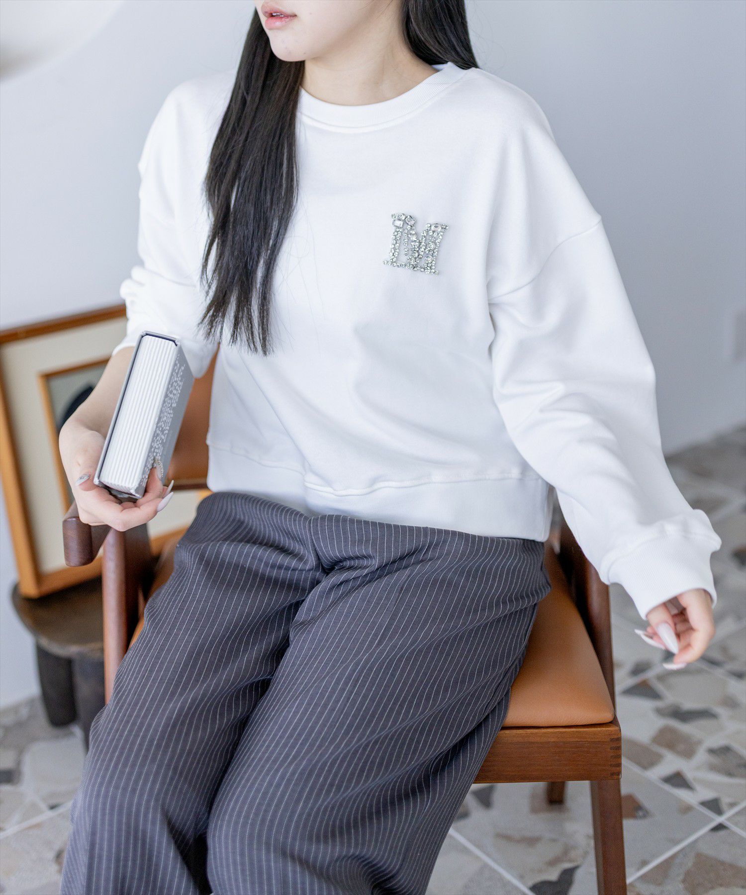 clear≪新作≫ビジューロゴ付きスウェット[CL9628] | レディース