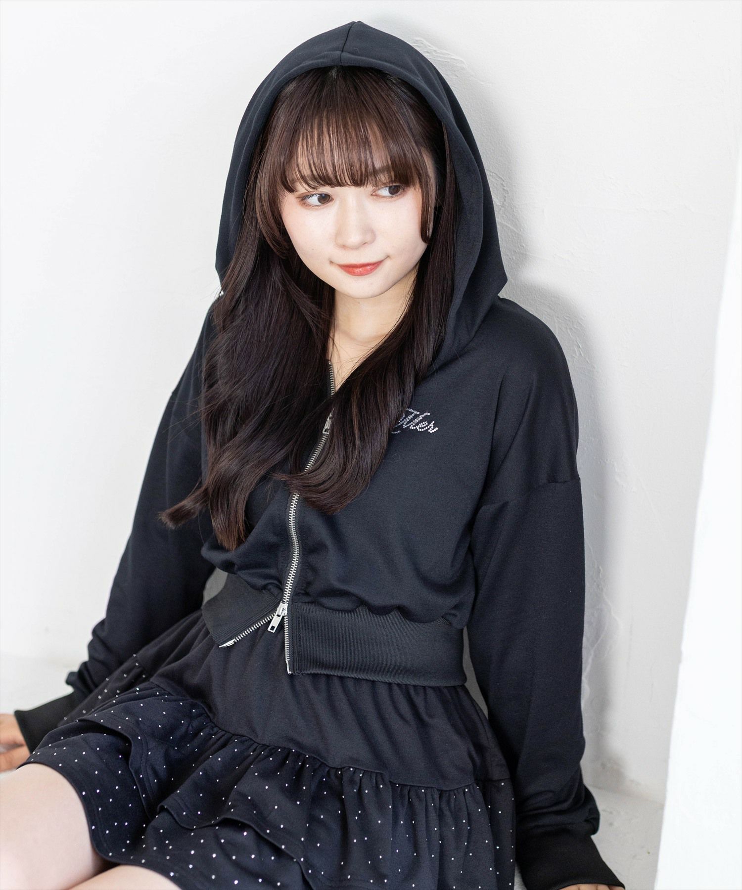 clear≪新作≫ワンポイントラインストーンパーカー(セット可)[CL9602