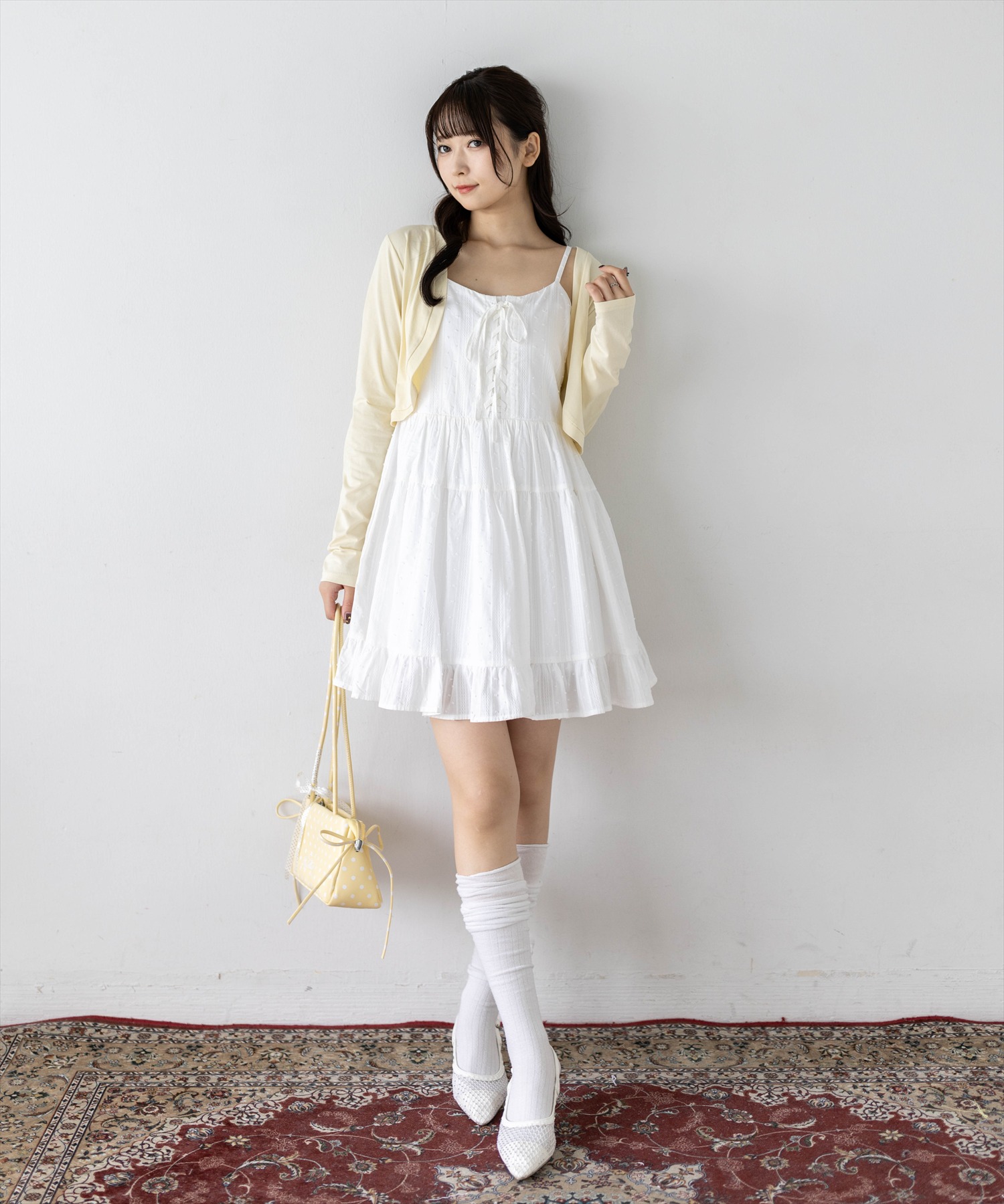 163cm/ライトベージュ着用