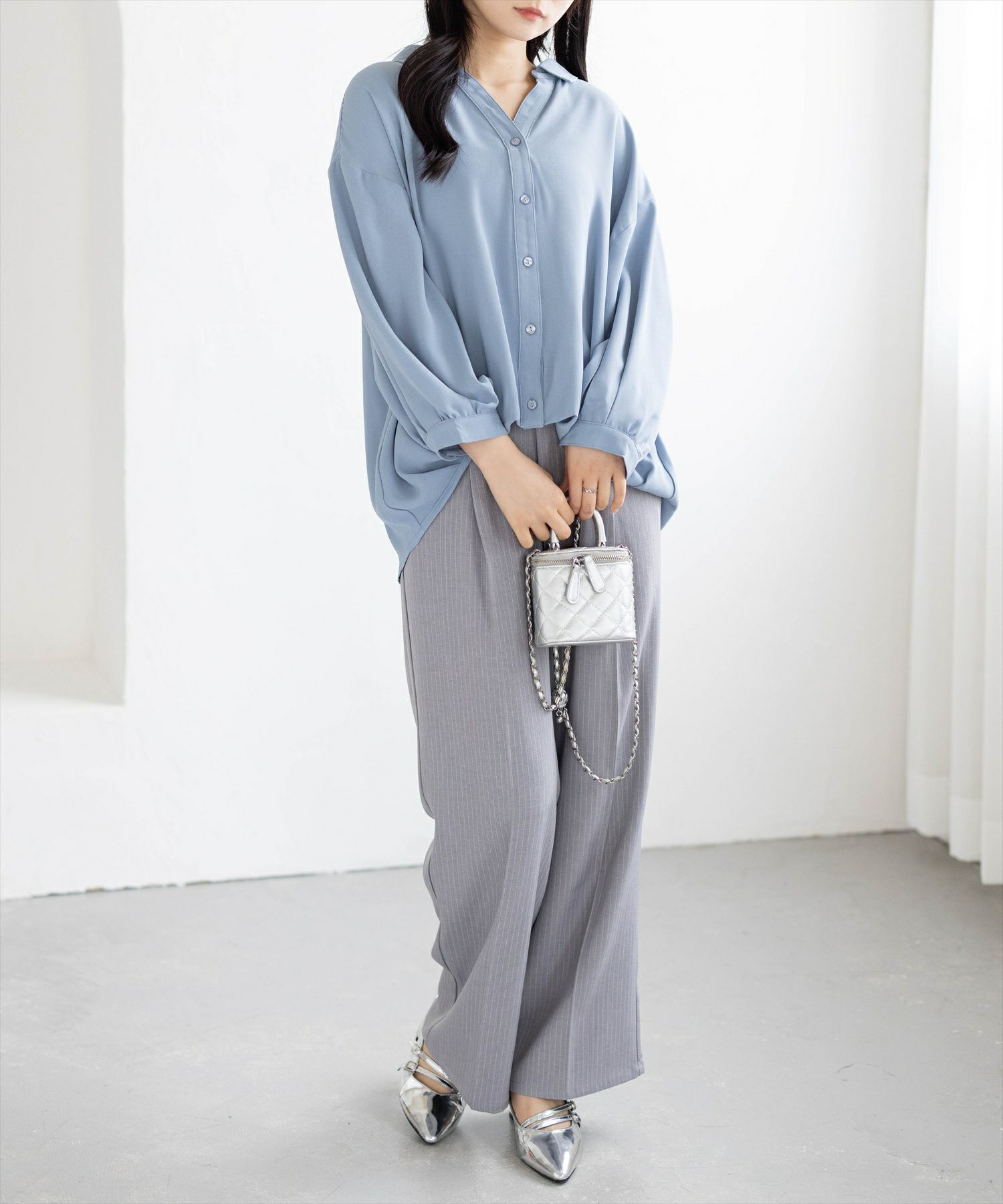 162cm/サックス着用