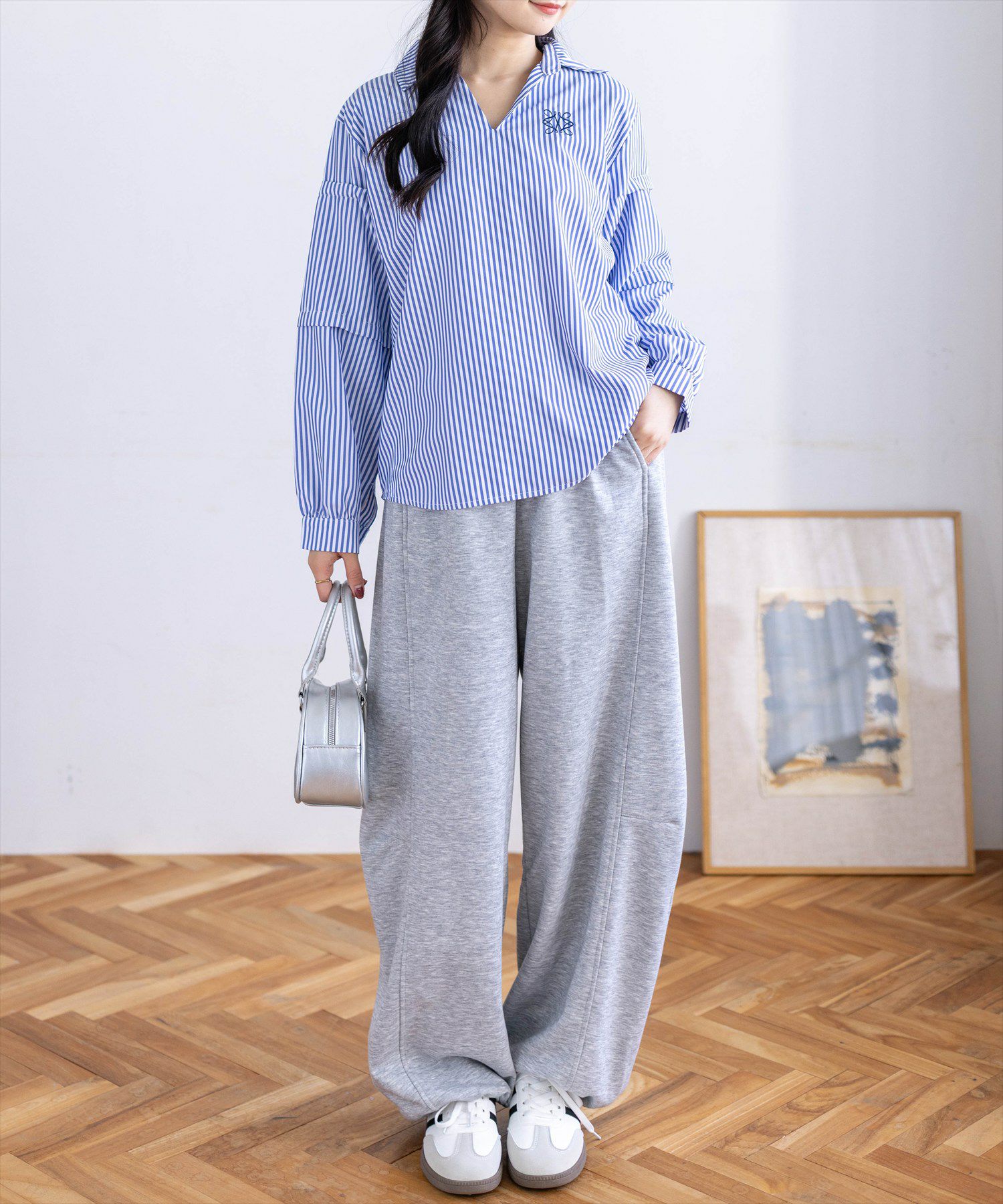 162cm/ブルー着用